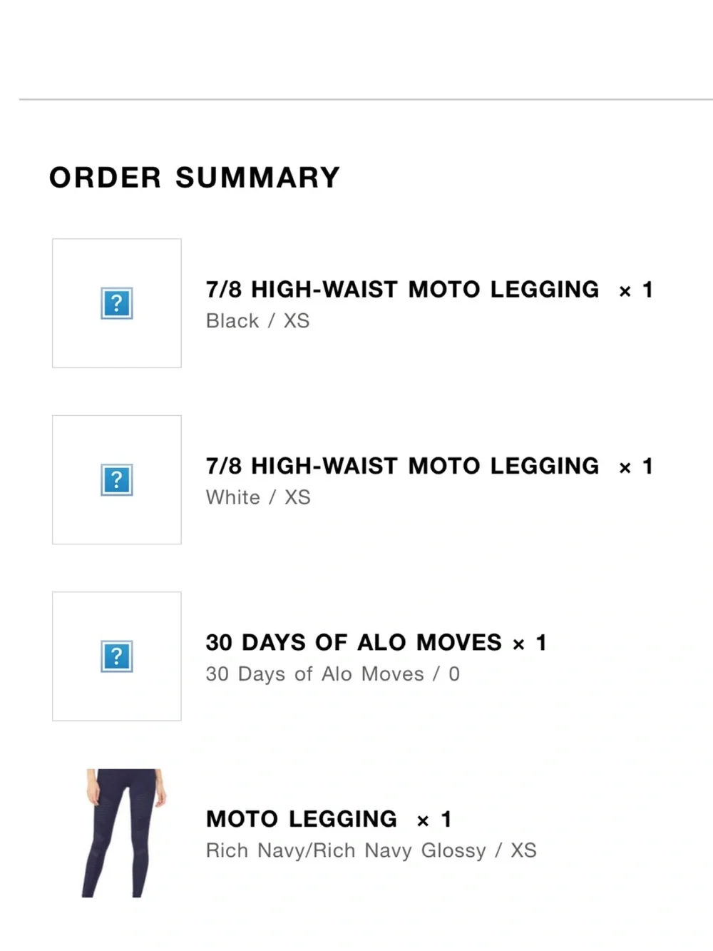 ALO Yoga 7/8 High-Waist Moto Legging